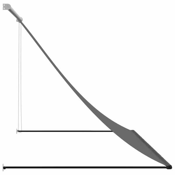 Maison Exclusive - Fällbart tak i antracit 250x150 m tyg och stål