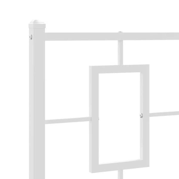 Maison Exclusive - Erstatnings hovedgærde metal hvid 100 cm