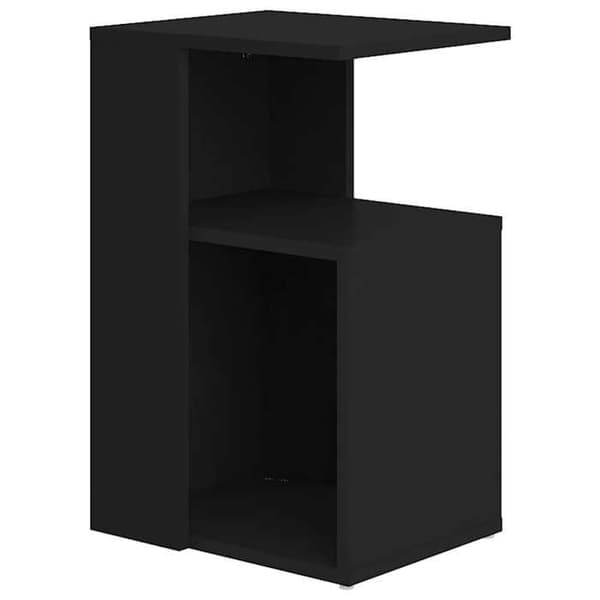 Maison Exclusive - Sort sidebord 36x30x56 cm Ingeniørtræ