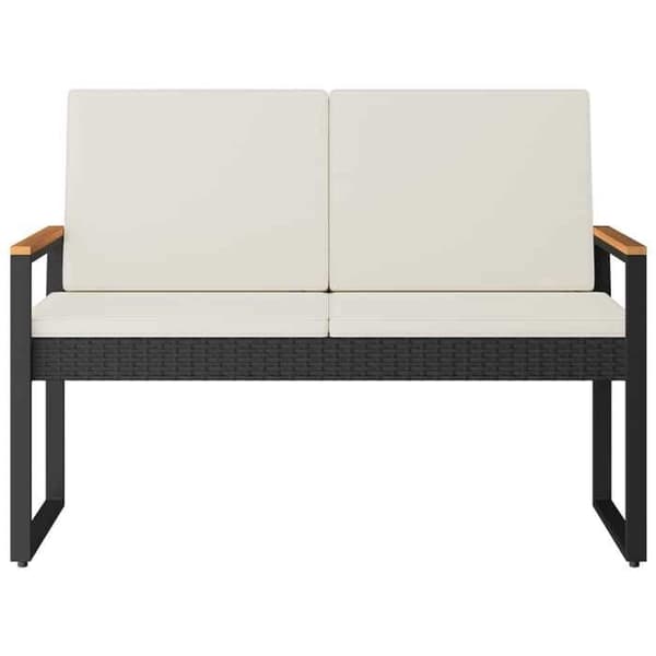 Maison Exclusive - Utomhusbänk 2-sits 107 x 61 x 80 cm polyrotin