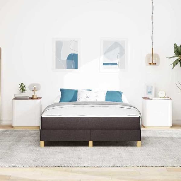 Sengestel med madras - EKSKLUSIV HUS - Boxspring seng - Mørkebrun - 140 x 190 cm - Pocketfjedre Mörkbrun