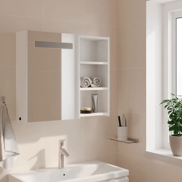 Maison Exclusive - Peilikaappi LED-valolla 60x13x52 cm