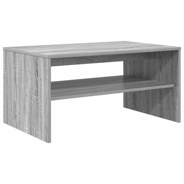 Bord - EKSKLUSIV HUS - Grå Sonoma 80x50x40 cm - Ingeniørtræ - Indbyggede hylder - Rektangulær Gris Sonoma
