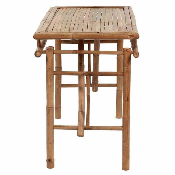Trädgårdsbord - EXKLUSIV HEM - 115x50x75 cm - Bambu - Fällbar - Inomhus/Ute