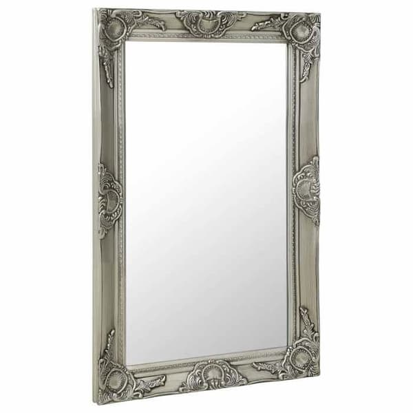 Maison Exclusive - Barockstil väggspegel 50x80 cm Silverfärgad Silver