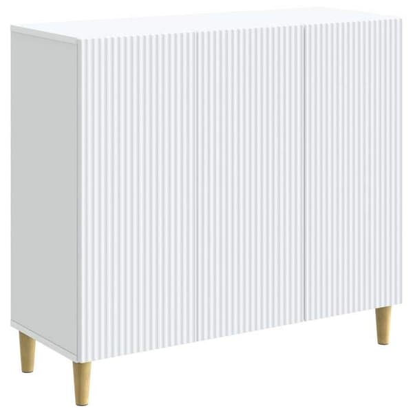 Maison Exclusive - Buffé Vit 89 x 34,5 x 80 cm Ingenjörsträ Vit