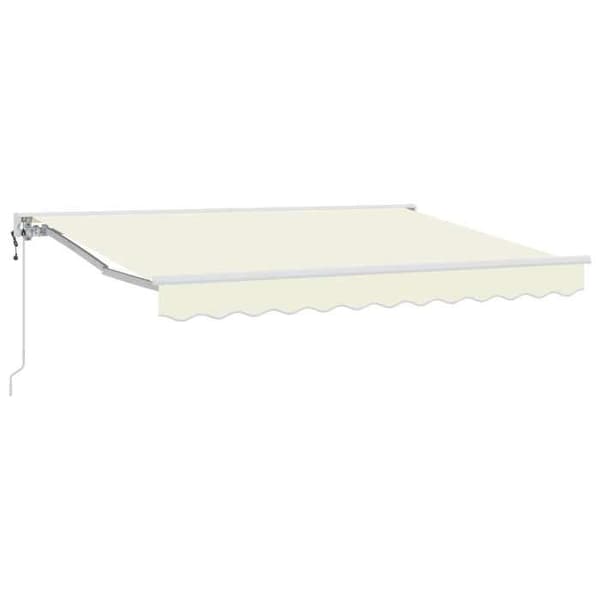 Exklusivt hus - Elektrisk utdragbar markis Creme 3,5 x 2,5 m