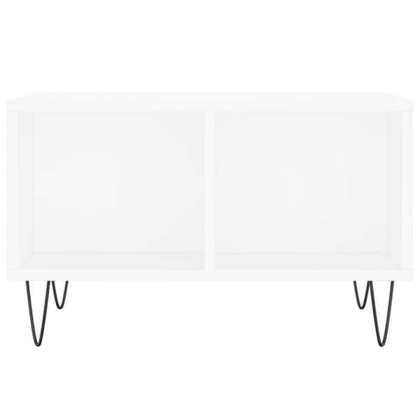 Maison Exclusive - Låg bord Vit 60x50x36,5 cm Ingenjörsträ Vit
