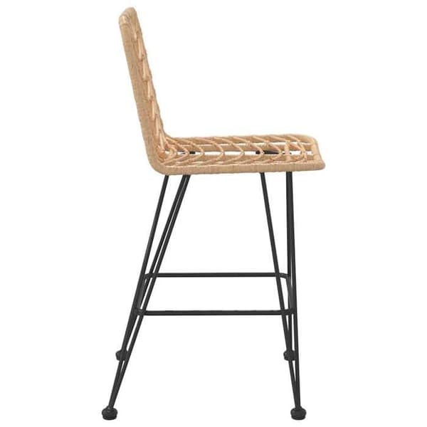 Maison Exclusive - Barstolar set om 2 45x56x103,5cm Flätad resin och stål Ej specificerat