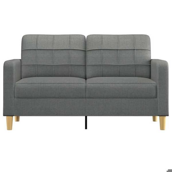 Maison Exclusive - Soffa 2-sits Grå mörk 140 cm Tyg
