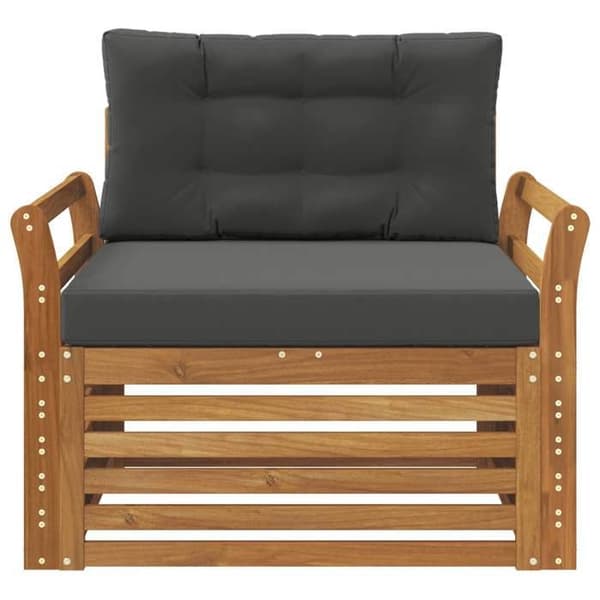 Udendørs sofa - EKSKLUSIV HUS - Modulsofa - Massiv akacie - Vejrbestandig - Brun