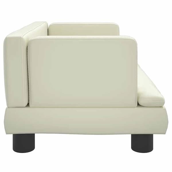 Maison Exclusive - Hundeseng creme 60x40x30 cm i kunstlæder Grädde