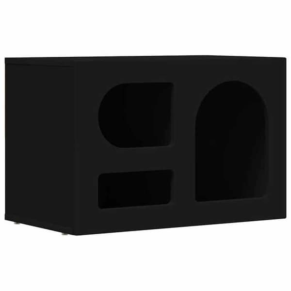 Maison Exclusive - TV-møbel ELST 60 x 35 x 40 cm Sort Ingeniørtræ