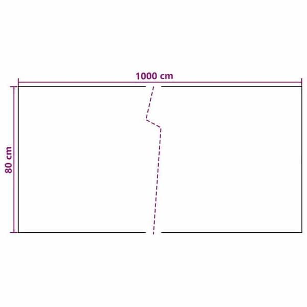 Balkonskærm - EKSKLUSIV HUS - Rektangulær - Mørkegrå - 1000x80 cm - Velegnet til udendørs brug Mörkgrå