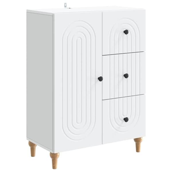 Maison Exclusive - Buffé Vit 66 x 34,5 x 90 cm Ingenjörsträ Vit