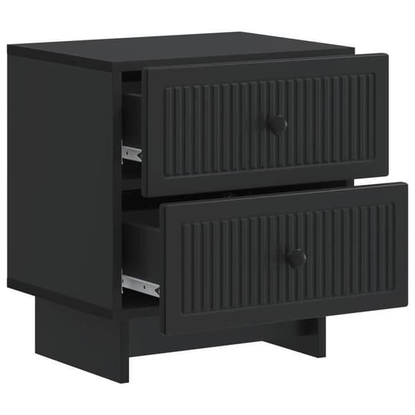 Maison Exclusive - Natbord 2 stk Sort 43 x 34,5 x 47,5 cm