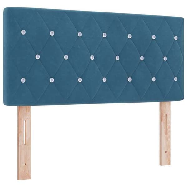 Maison Exclusive - Boxspring-sänky sinisellä patjalla 90 x 200 cm Sametti