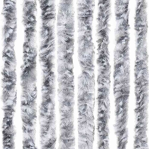 Maison Exclusive - Valkoinen ja harmaa hyttysverkko 90x200 cm Chenille