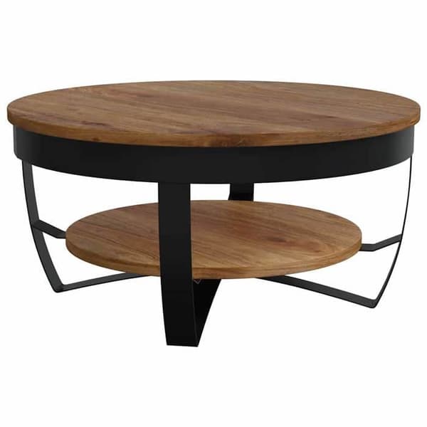 Maison Exclusive - Sofabord 65x65x32 cm Solid akacietræ kastanj