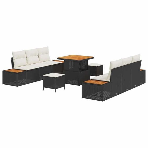 Maison Exclusive - 9-delars trädgårdsoff-set 8-sits