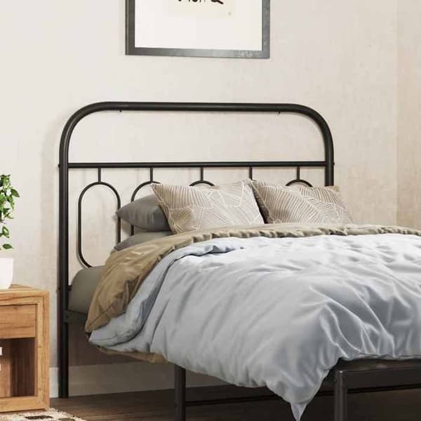 Maison Exclusive - Erstatnings hovedgærde i sort metal 107 cm