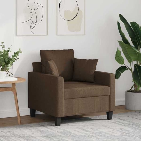 Maison Exclusive - Brun Stol 60 cm Stof