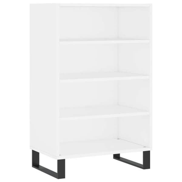 Maison Exclusive - Vit hög buffé 57x35x90 cm i ingenjörsträ