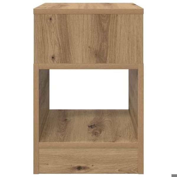 Sidebord - MAISON EXCLUSIVE - Håndlavet eg - 30,5x30x45 cm - Spånplader - Opbevaring
