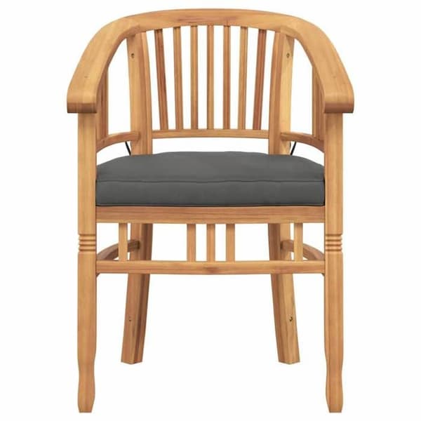 Maison Exclusive - Stol 2 stk Brun Massivt Teaktræ brun