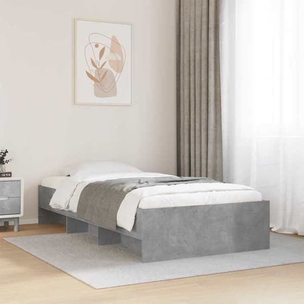 Maison Exclusive - Sengestel uden madras sonoma grå 90x200 cm sonoma grå