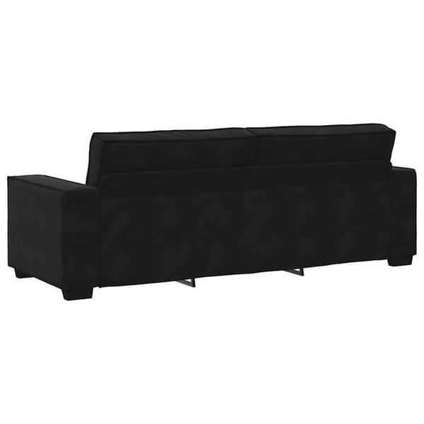 Maison Exclusive - Soffa 3-sits Svart 220x78x84 cm Sammet