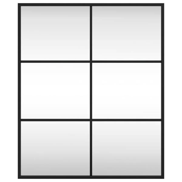 Maison Exclusive - Svart väggspegel 50x60 cm rektangulär järn