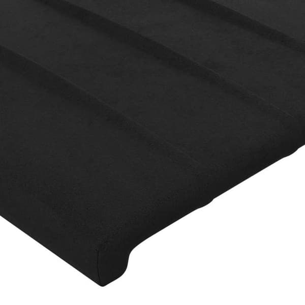 Maison Exclusive - LED-päätymustalla 163x16x118/128 cm sametti Svart