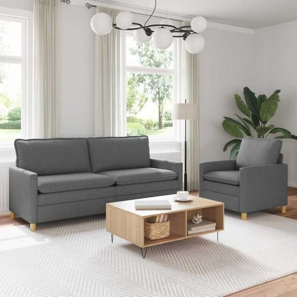 Maison Exclusive - 2 kpl tummanharmaita sohvia kankaat