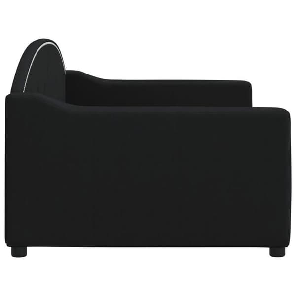 Maison Exclusive - Sengebund uden madras sort 90x200 cm stof