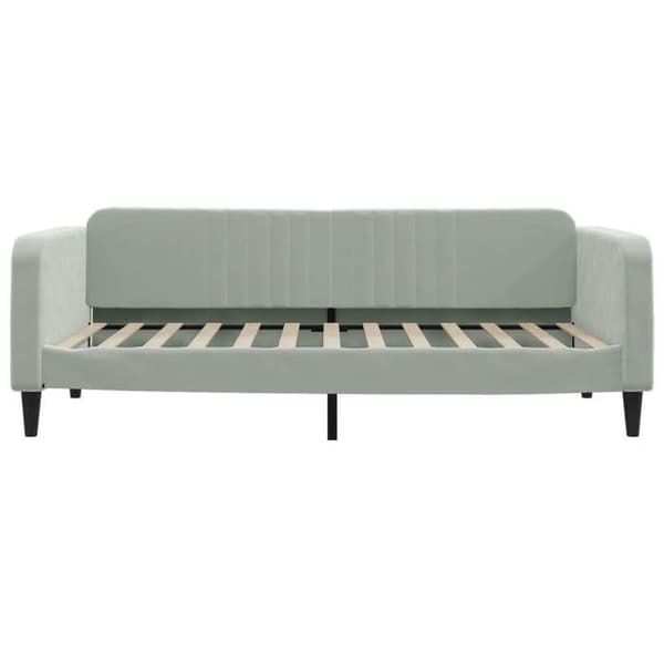 Maison Exclusive - Sengebund uden madras grå 100x200 cm velour