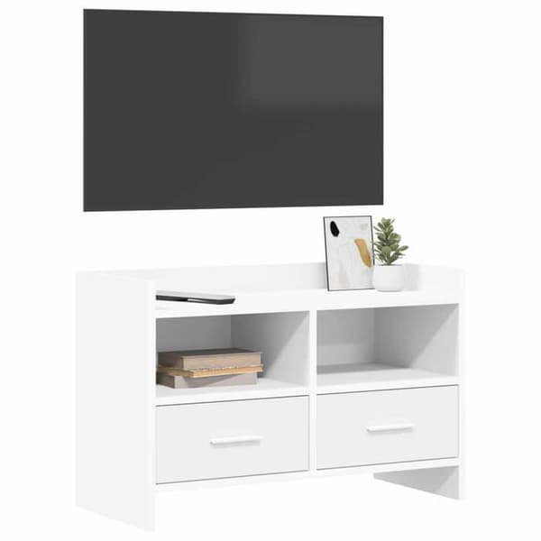 Maison Exclusive - TV-möbel 71,5 x 33 x 47 cm Vit Ingenjörsträ