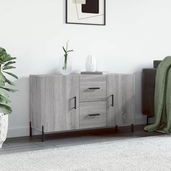 Maison Exclusive - Buffet sonoma grå 100x36x60 cm ingeniørtræ