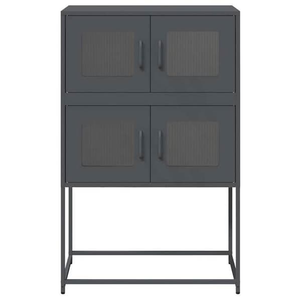 Maison Exclusive - Buffé hög antracit 68x39x107 cm stål