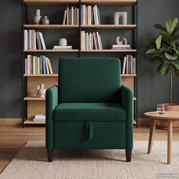 Maison Exclusive - Soffa med förvaring Mörkgrön 72 x 78 x 87 cm Polyester