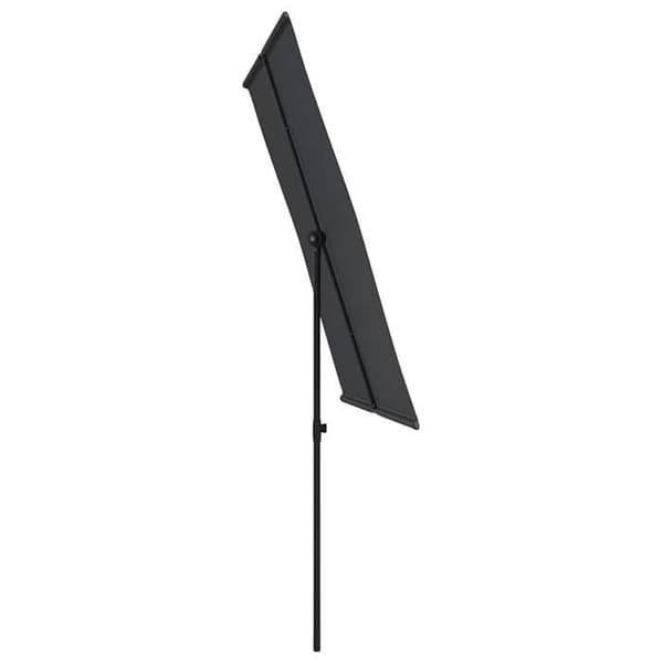 Maison Exclusive - Haveparasol med aluminiumsmast 2x1,5 m Sort