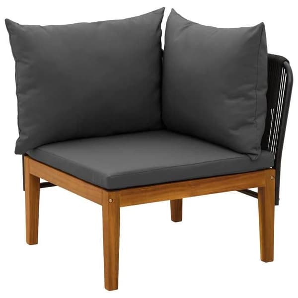 Maison Exclusive - 5 kpl Puutarhakalustesarja tyynyillä Luonnollinen
