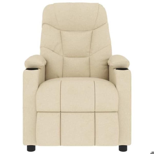 Maison Exclusive - Massagefåtölj Creme Tyg