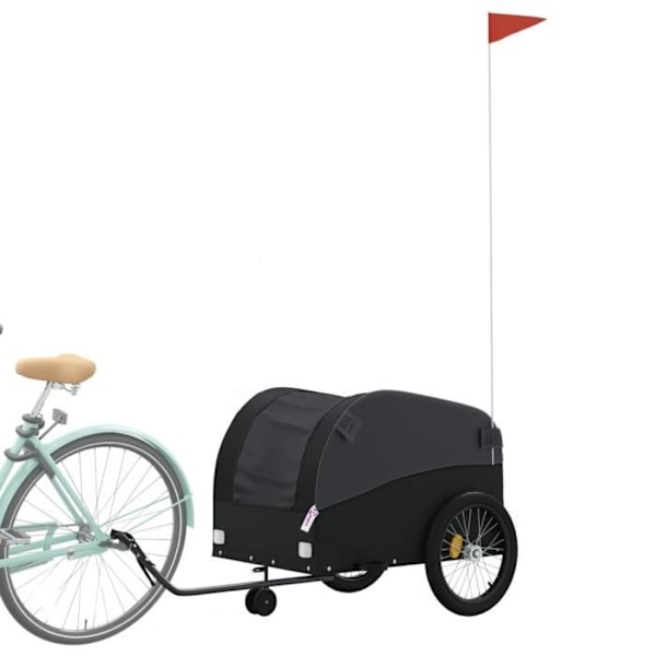 Cykeltrailer - fer63 - sort - 45 kg - voksen Svart