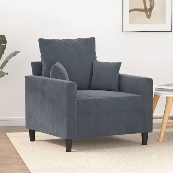 Maison Exclusive - Mørkegrå Stol 60 cm Velour