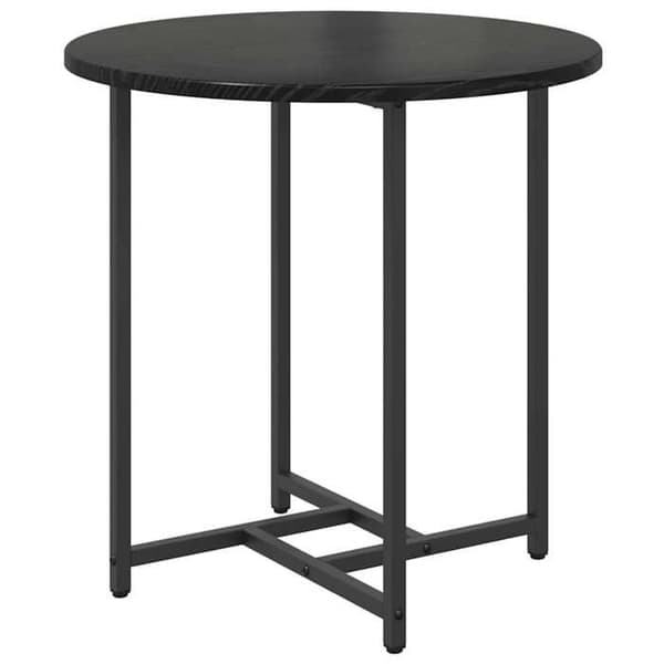 Maison Exclusive - Sæt af 2 sideborde Sort eg 50 x 50 x 50 cm svart ek