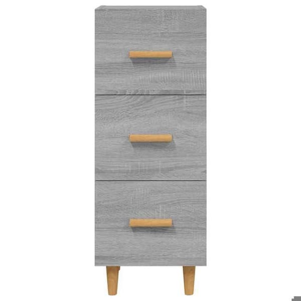 Maison Exclusive - Buffet Sonoma grå 34,5x34x90 cm Ingeniørtræ