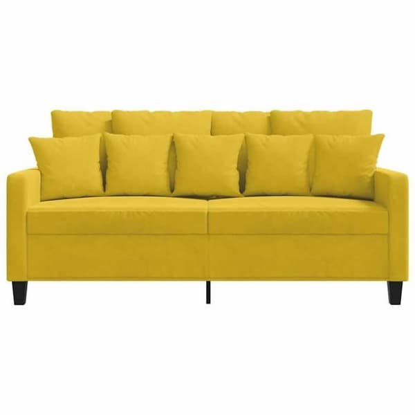 Maison Exclusive - Keltainen 2-paikkainen sohva 140 cm samettia