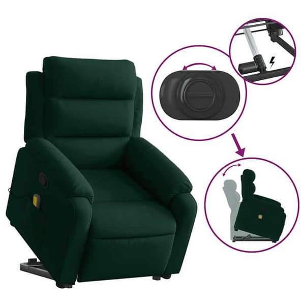 Maison Exclusive - Grön sammet recliner