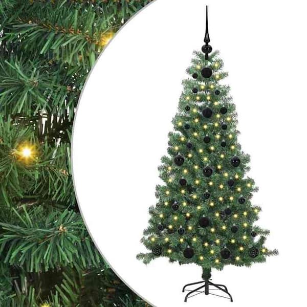 Juletræ - EKSKLUSIV HUS - 120 cm - PVC - LED USB - Indendørs & udendørs Grön